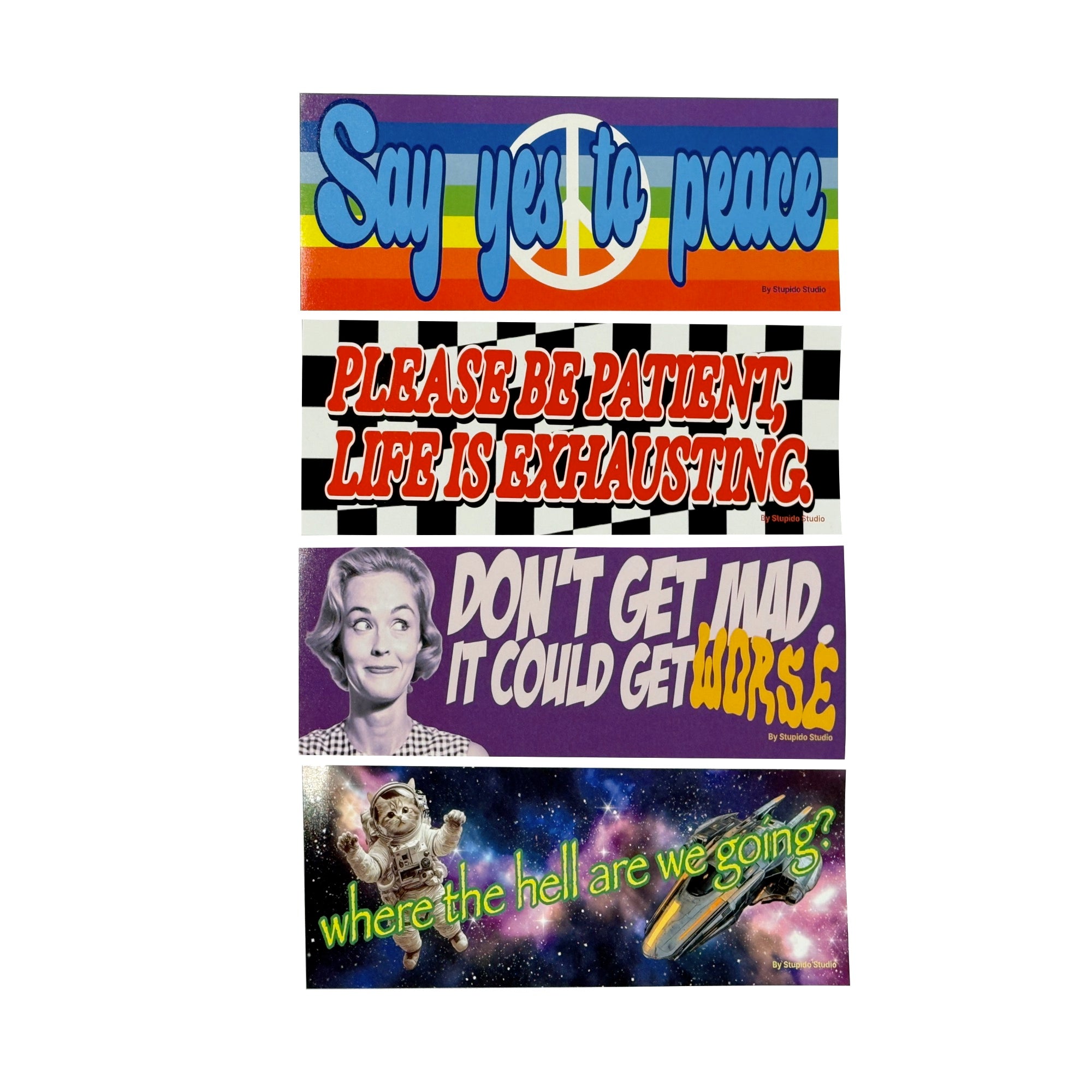 STUPID🌍 - BUMPER STICKERS