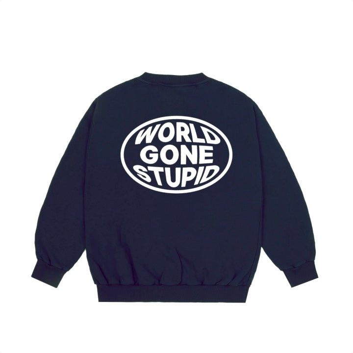 WORLD GONE STUPID - L/S T-SHIRT (BL)