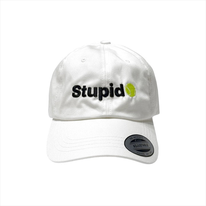 STUPID🎾 - 6 PANEL CAP (WH)