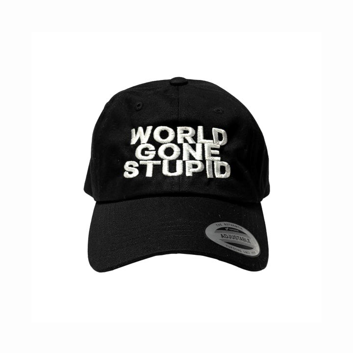 WORLD GONE STUPID - 6 PANEL CAP (BK)